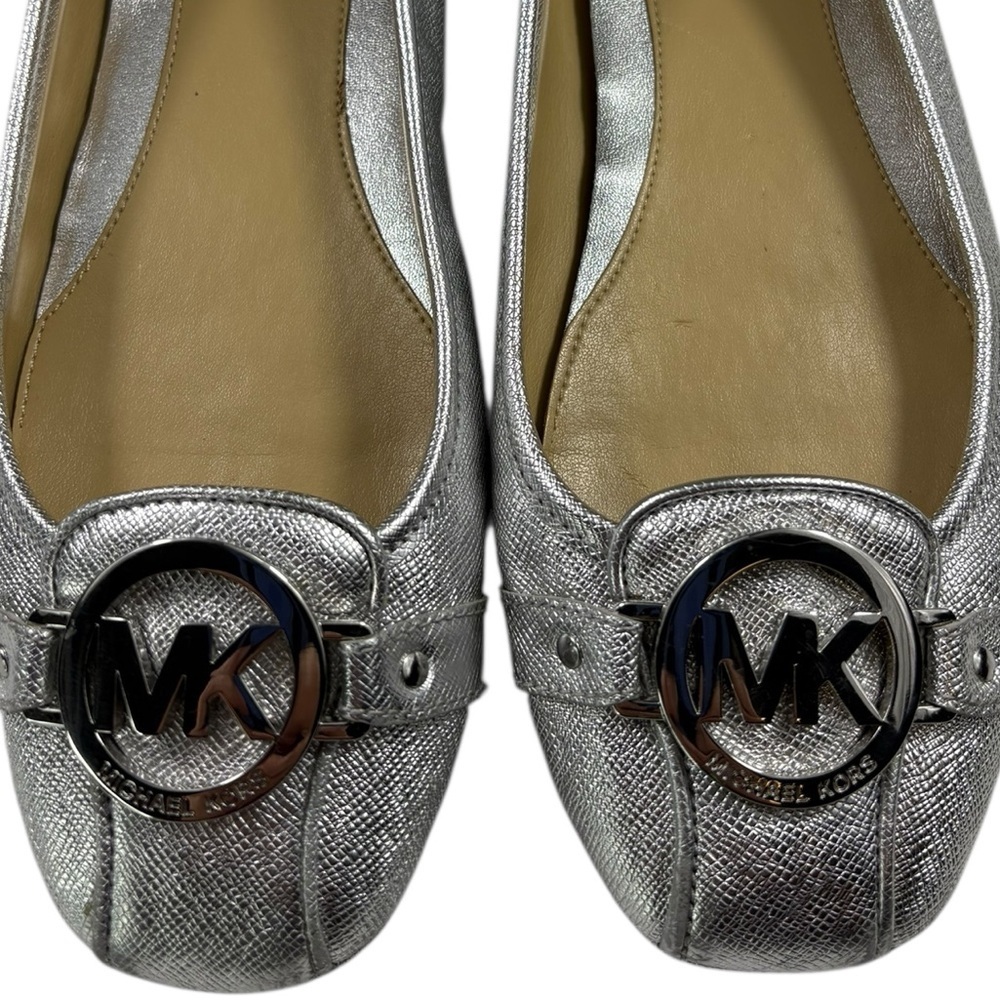Michael Kors Shimmering Metallic Leather Loafers Flats| Size 7.5